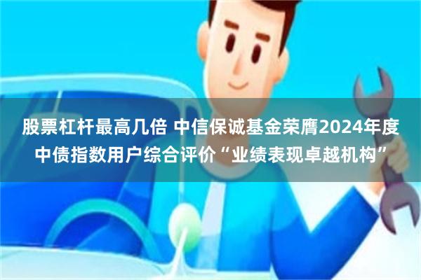 股票杠杆最高几倍 中信保诚基金荣膺2024年度中债指数用户综合评价“业绩表现卓越机构”