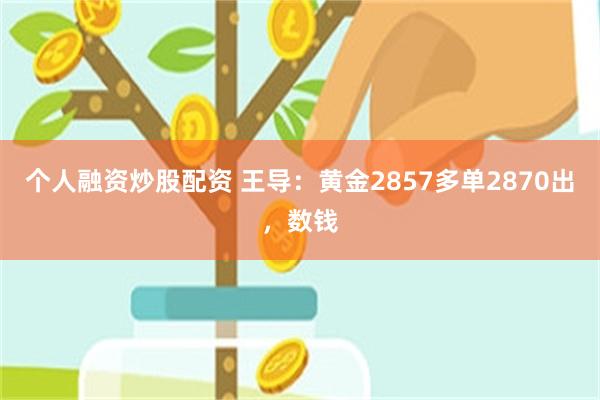 个人融资炒股配资 王导:黄金2857多单2870出,数钱