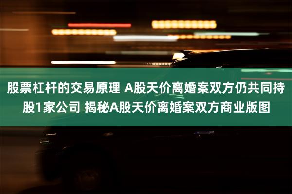 股票杠杆的交易原理 A股天价离婚案双方仍共同持股1家公司 揭秘A股天价离婚案双方商业版图